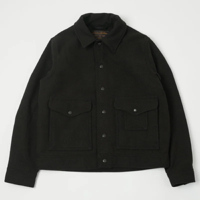 Filson Mackinaw Wool Work Jacket - Peat Black