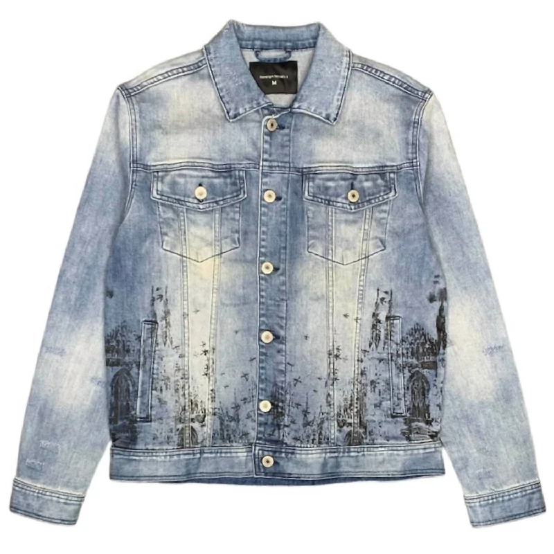 Men's Church Denim Jacket In Blue