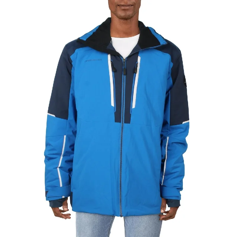 Obermeyer Mens Insulated Skiing Parka Coat Blue XL