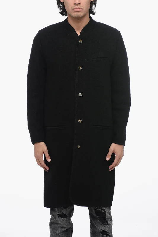 Rier Boiled Wool Crewneck WALKER Coat