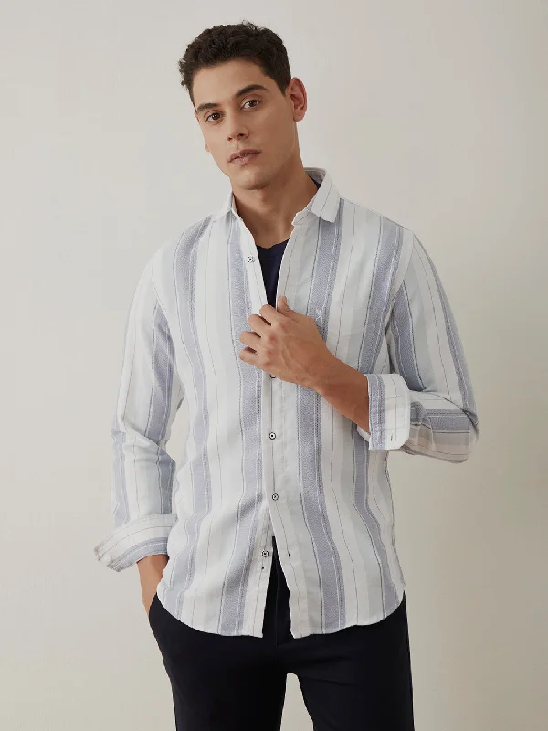 Light Blue Striped Shirt