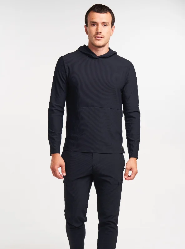 ALTRN Rib Hoodie - Black