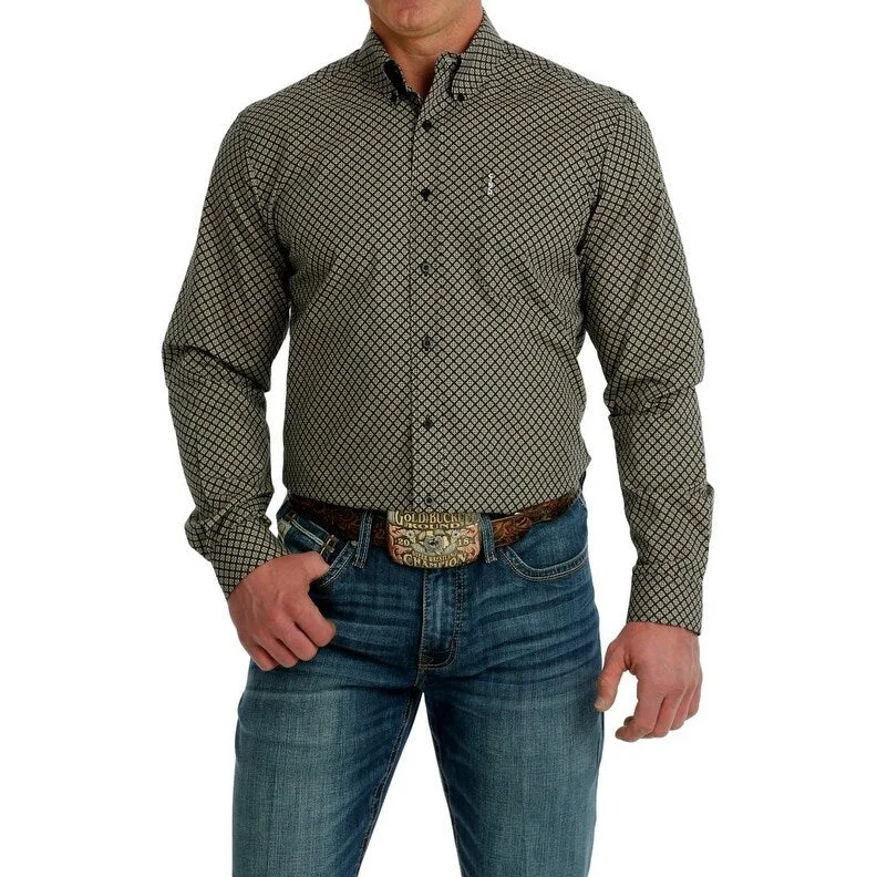 Cinch Western Shirt Mens Long Sleeve Print Button Front MTW1347098