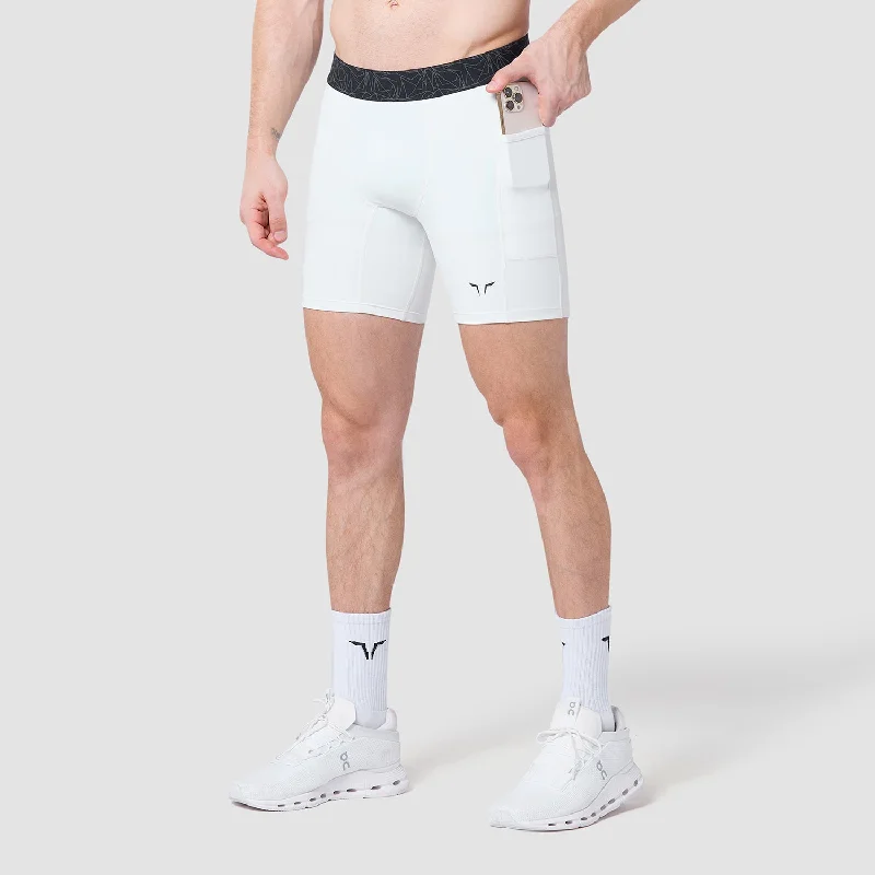 Core Base Layer Shorts 7" - Pearl White