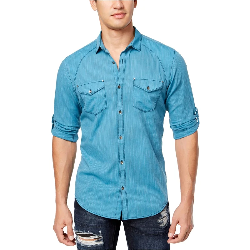 I-N-C Mens Vera Button Up Shirt