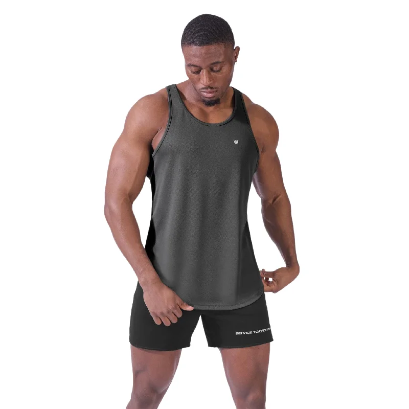 Jed North Microfiber Dri-fit tank dark grey