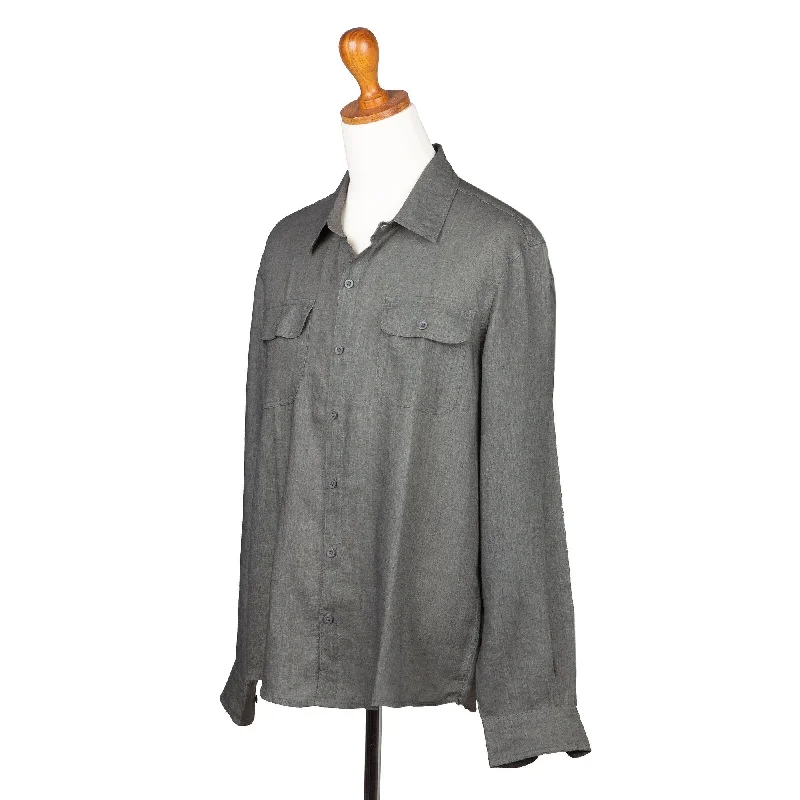 Novica Handmade Wish List In Sage Mens Linen Shirt