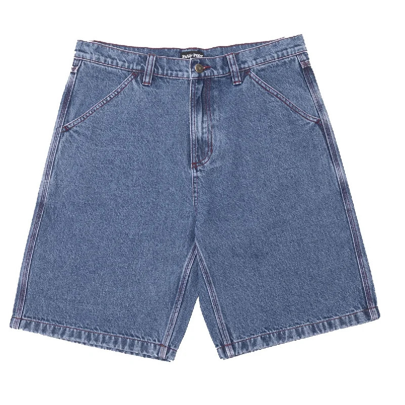 Pass~Port - Workers Club Shorts Washed Dark Indigo