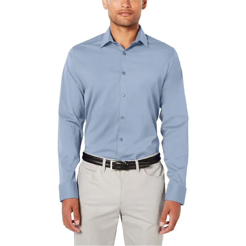 Ryan Seacrest Mens Modern Fit Stretch Button Up Shirt