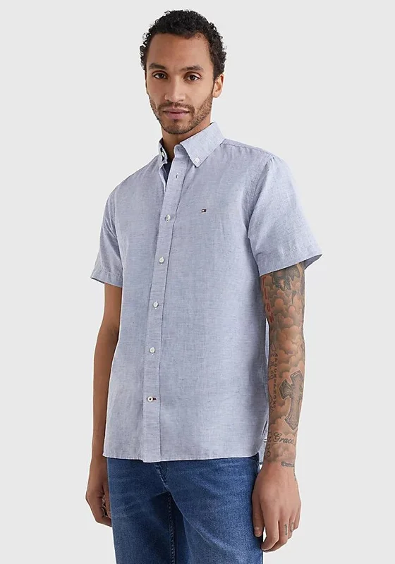 Tommy Hilfiger Fake Solid Coloured Shirt, Daybreak Blue