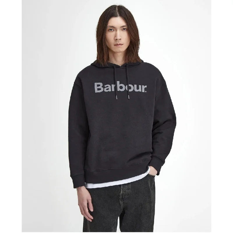 Barbour Brushed Nicholas Oversized Hoodie MOL0638 Black or Grey