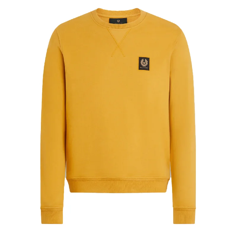 Belstaff Cotton Fleece Sweatshirt Glaze Yellow