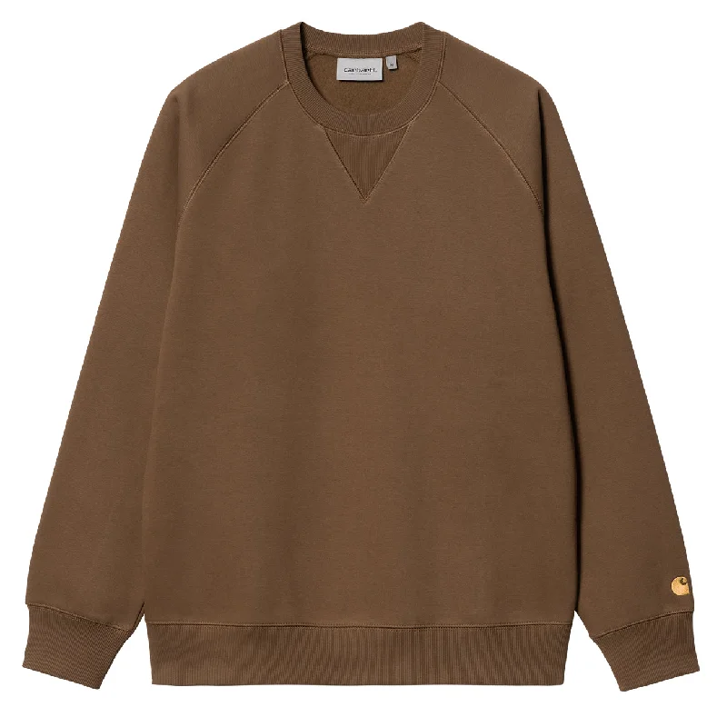 Carhartt WIP Chase Sweat Chocolate / Gold