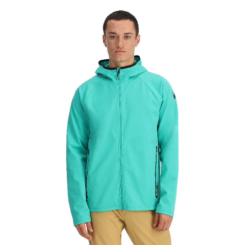 Mens Gridweb ShellFleece™ Hoodie  - Teal Green