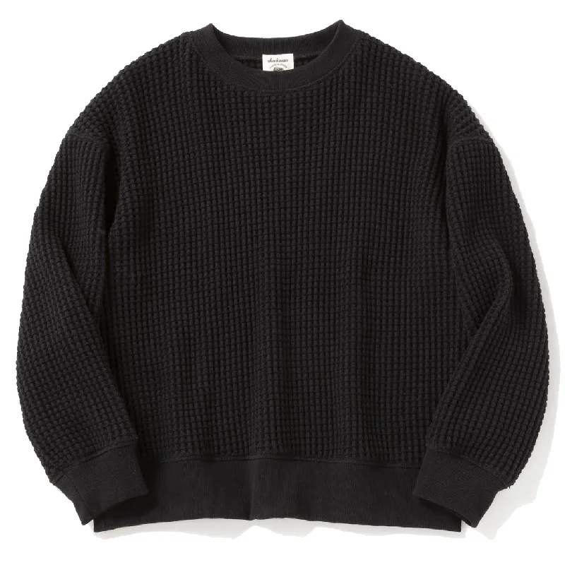 Jackman Waffle Crewneck Black