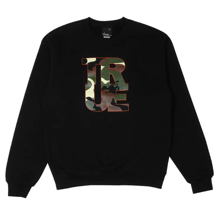 Mens True Logo Camo Crewneck Sweatshirt