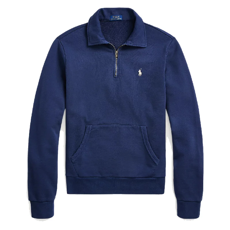 Polo Ralph Lauren Loopback Fleece Quarter-Zip Sweatshirt Cruise Navy