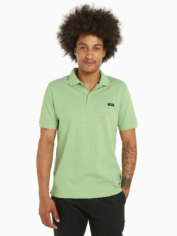 Slim Thermo Tech Polo Shirt in Green