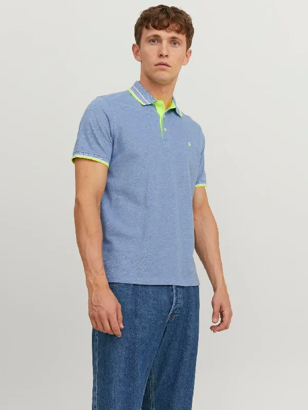 Tipped Polo in Colbalt