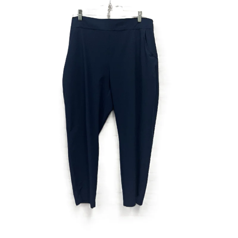 Athletic Pants By Eddie Bauer In Blue, Size: 16