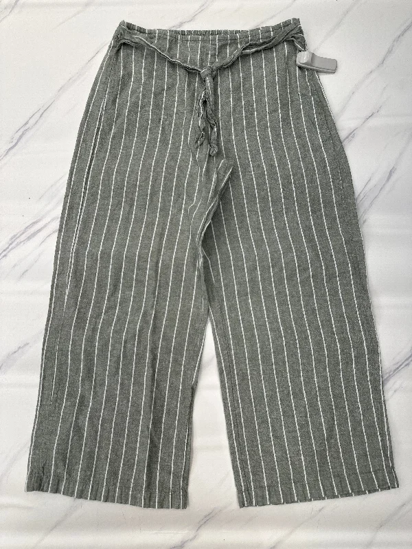 Pants Linen By Beachlunchlounge In Green, Size: M