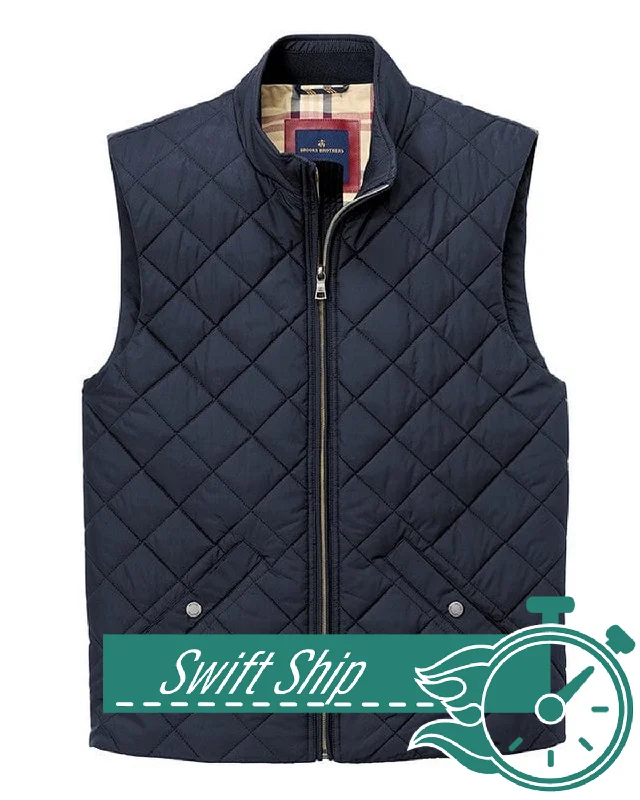 3-Day Swift Ship: Brooks Brothers - Men's Quilted Vest