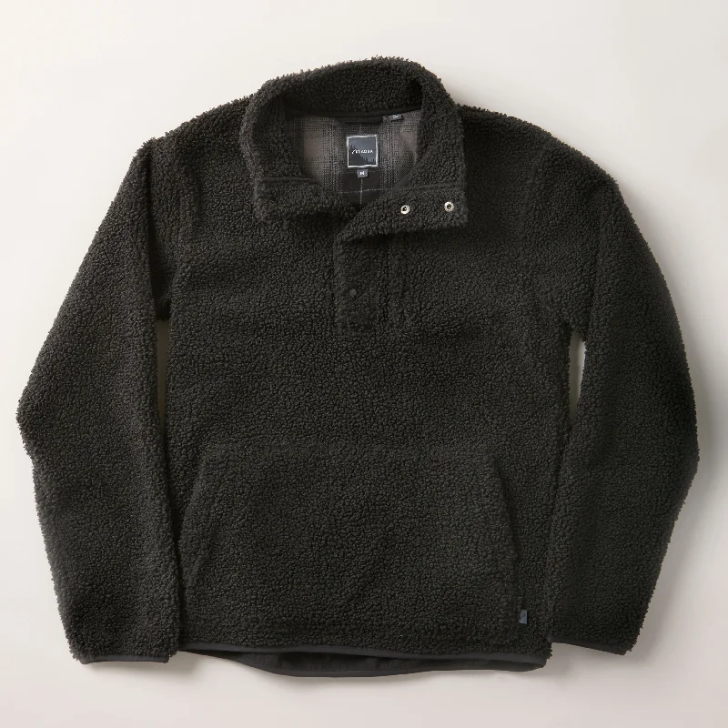 Men's Cypress Sherpa Fleece- Onyx Black