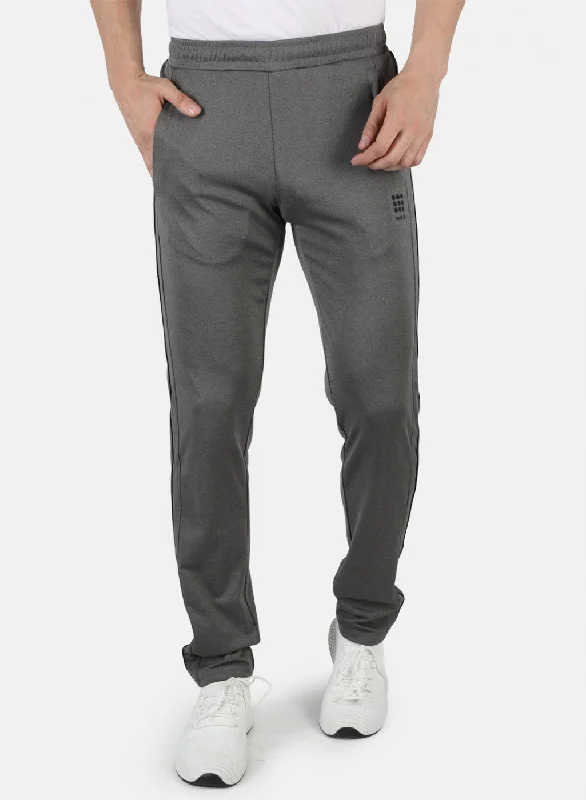 Men Grey Self Design Lower