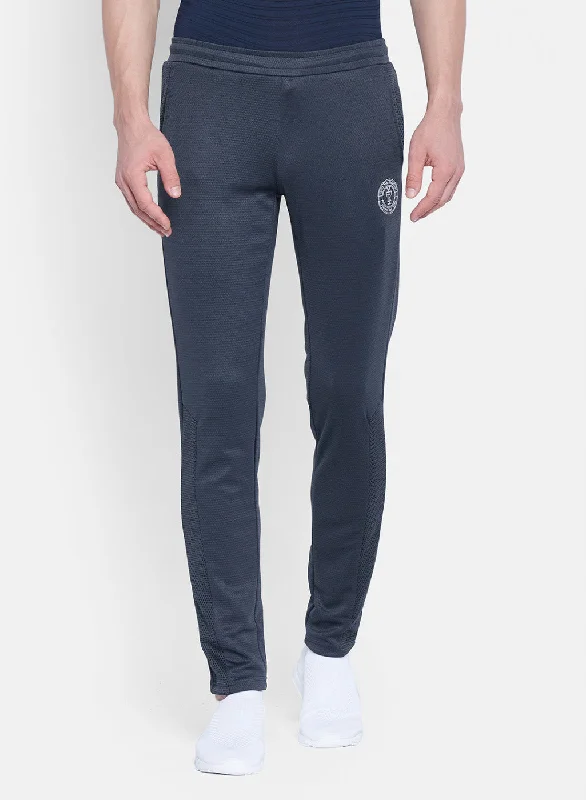 Mens Grey Self Design Lower