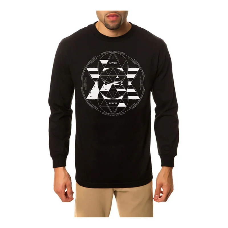 Black Scale Mens The Constitution Of Scvle Ls Graphic T-Shirt