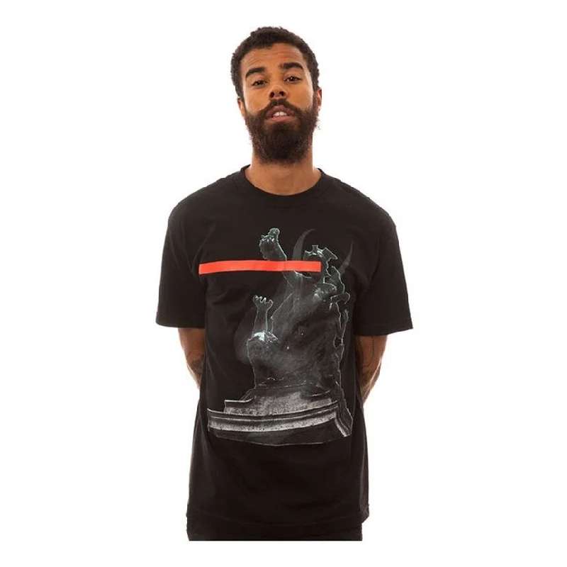 Black Scale Mens The Der Kopf Graphic T-Shirt, Black, Small