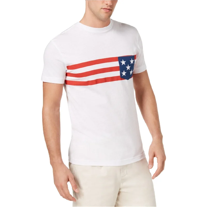 Club Room Mens Flag Graphic T-Shirt