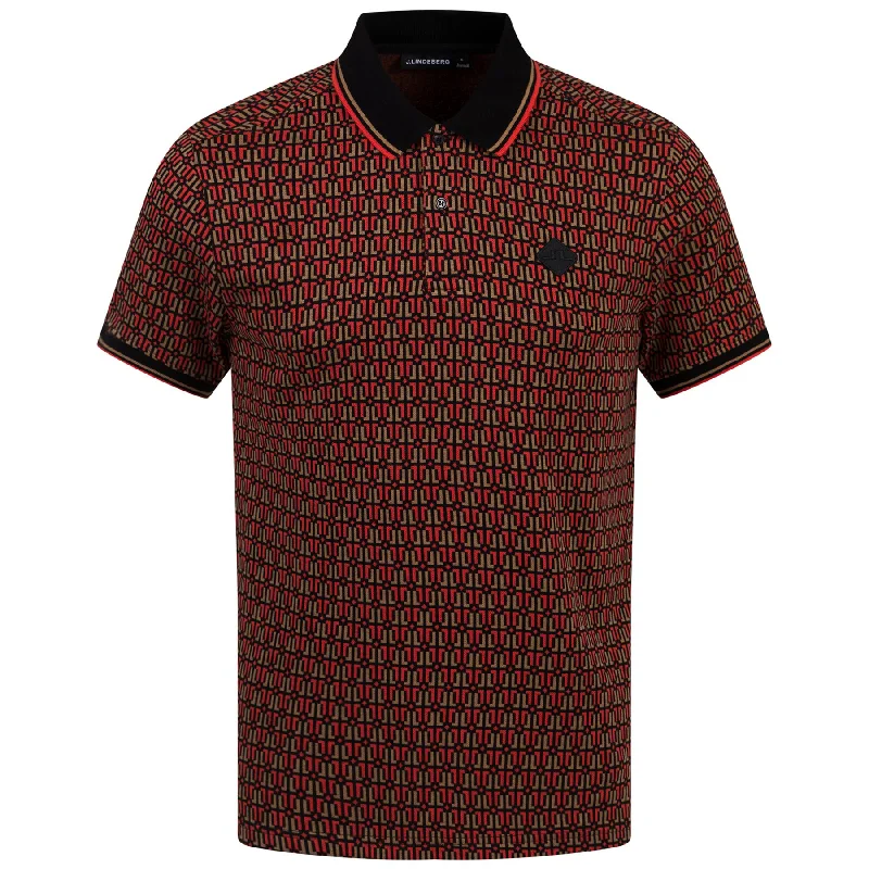 Deklan Jacquard Polo Black - AW23