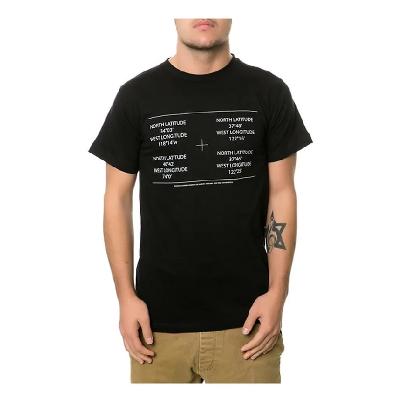 Fourstar Clothing Mens The Fourstar Coordinates Graphic T-Shirt