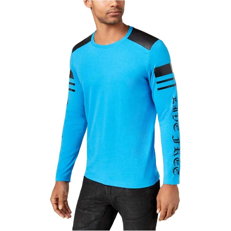 I-N-C Mens Long Sleeve Graphic T-Shirt