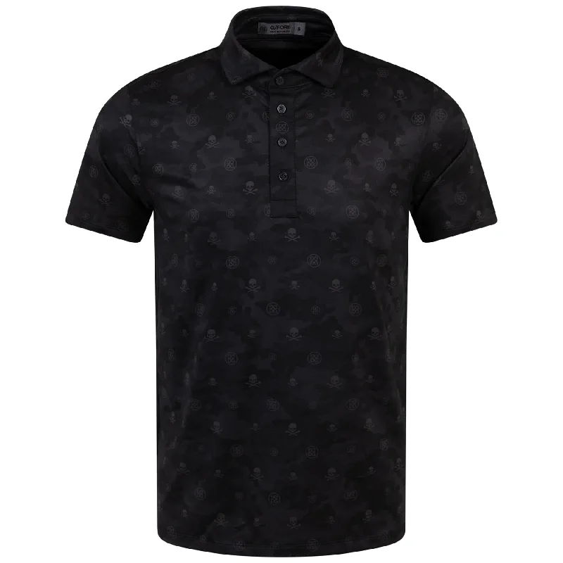 Icon Camo Tech Jersey Slim Fit Polo Onyx - AW24