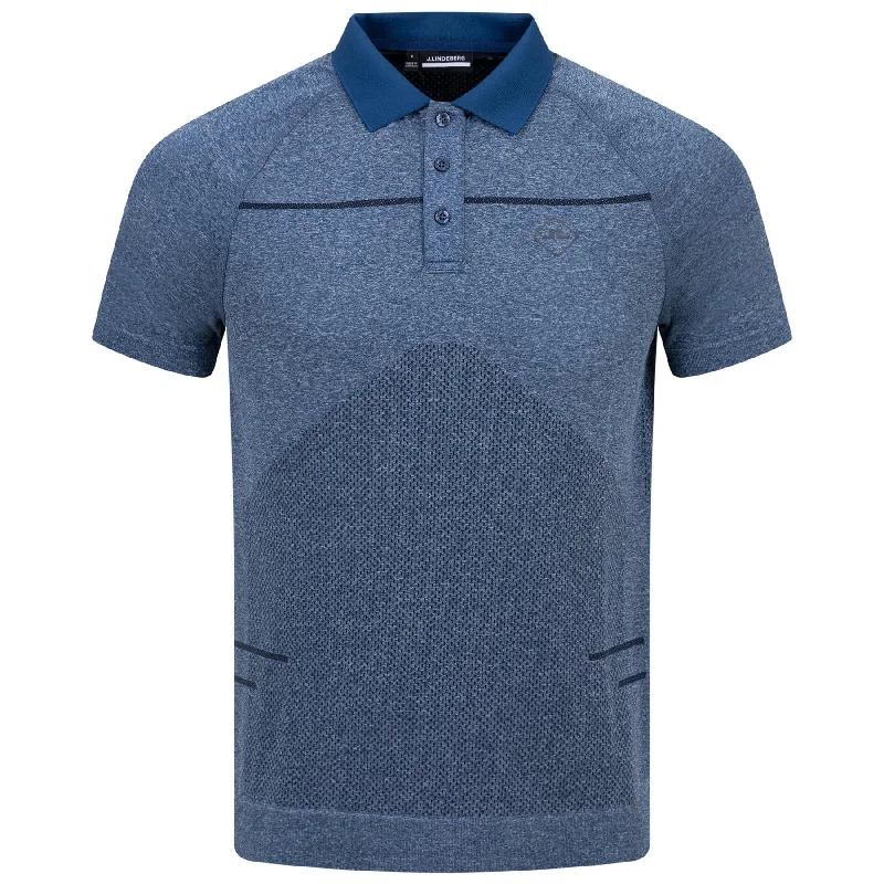 Jimmy Seamless Polo Estate Blue Melange - AW23