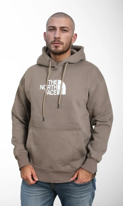 Men Padded Classic Hoodie-Big Logo (Olive)