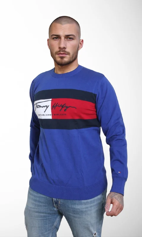 Men Pullover - Big Logo (Blue)