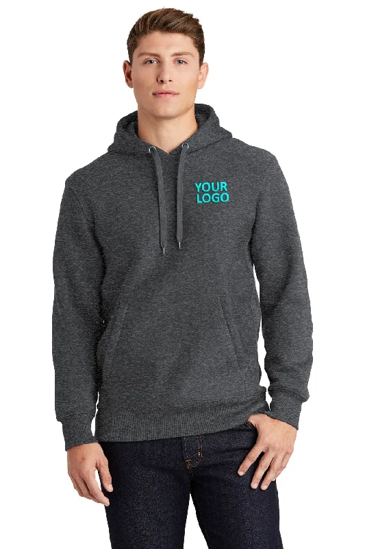 Sport-Tek Super Heavyweight Pullover Customized Hooded Sweatshirts, Graphite Heather